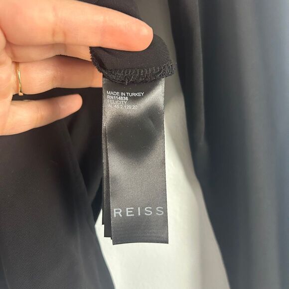 REISS Felicity Mesh Diamanté Detail Bodysuit - Picture 10 of 11